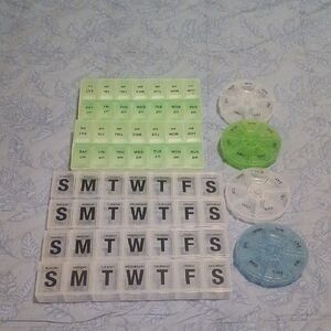 Weekly Pill Organizer Set of 10